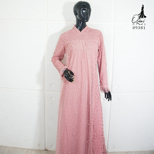 GAMIS OZIAS BROKAT STAR 09381 LD 105 I Gamis Kondangan Simpel I Gamis Fashion Muslimah