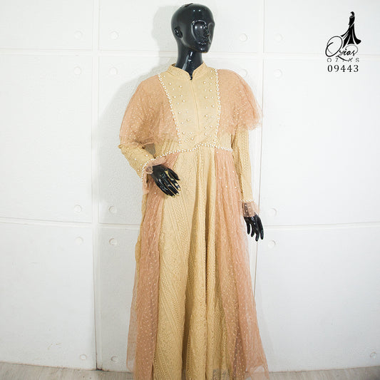 GAMIS OZIAS BROKAT 09443 LD 105 I Gamis Busui Kondangan I Gamis Remaja Wisuda