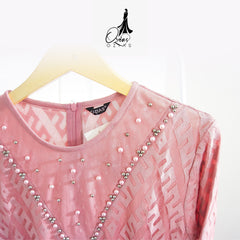 GAMIS OZIAS BROKAT ZIGZAG PREMIUM 09480 LD 105 I Gamis Fashion Muslimah I Gamis Wisuda Remaja Nyaman Panjang