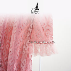 GAMIS OZIAS BROKAT ZIGZAG PREMIUM 09480 LD 105 I Gamis Fashion Muslimah I Gamis Wisuda Remaja Nyaman Panjang