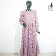 GAMIS OZIAS BROKAT ZIGZAG 09494 LD 105 120 I Gamis Kondangan Simpel I Gamis wanita Wisuda 2XL