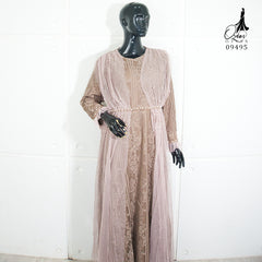 GAMIS OZIAS BROKAT 09495 LD 105 I Gamis Kondangan Cantik I Gamis Fashion Muslimah