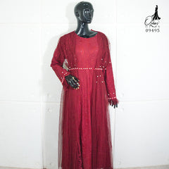 GAMIS OZIAS BROKAT 09495 LD 105 I Gamis Kondangan Cantik I Gamis Fashion Muslimah