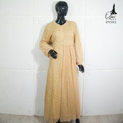 GAMIS OZIAS BROKAT 09503 LD 105 I Gamis Kondangan Fashion I Gamis Kondangan Busui Nyaman