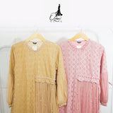 GAMIS OZIAS BROKAT 09503 LD 105 I Gamis Kondangan Fashion I Gamis Kondangan Busui Nyaman