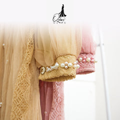GAMIS OZIAS BROKAT 09503 LD 105 I Gamis Kondangan Fashion I Gamis Kondangan Busui Nyaman