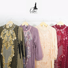 GAMIS OZIAS TILE 09528 LD 105 I Gamis Kondangan Wanita Casual I Gamis Fashion Muslimah