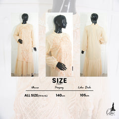 GAMIS OZIAS TILE 09528 LD 105 I Gamis Kondangan Wanita Casual I Gamis Fashion Muslimah