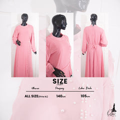 GAMIS OZIAS SIFON CERUTY 09558 LD 105 I Gamis Kondangan Pesta I Gamis Muslimah Cantik