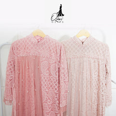 GAMIS OZIAS BROKAT 09559 LD 105 I Gamis Kondangan Simpel I Gamis Fashion Muslimah