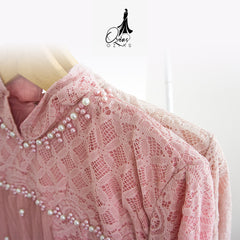 GAMIS OZIAS BROKAT 09559 LD 105 I Gamis Kondangan Simpel I Gamis Fashion Muslimah