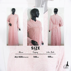 GAMIS OZIAS BROKAT 09559 LD 105 I Gamis Kondangan Simpel I Gamis Fashion Muslimah