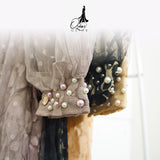 GAMIS OZIAS BROKAT TILE 09562 LD 105 I Gamis Kondangan Mewah I Gamis Pesta Tangan Balon Nyaman