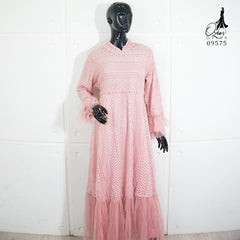 GAMIS OZIAS BROKAT 09575 LD 105 I Gamis Kondangan Simpel I Gamis Fashion Muslimah Wanita