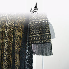 GAMIS OZIAS BROKAT 09580 LD 105 I Gamis Kondangan Simpel I Gamis Fashion Muslimah