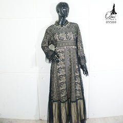 GAMIS OZIAS BROKAT 09580 LD 105 I Gamis Kondangan Simpel I Gamis Fashion Muslimah