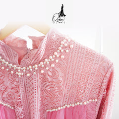 GAMIS OZIAS BROKAT 09677 LD 105 I Gamis Kondangan Simpel I Gamis Casual Remaja Nyaman