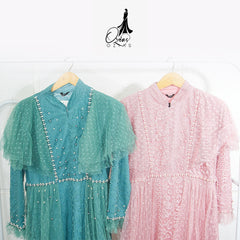 GAMIS OZIAS BROKAT 09714 LD 105 I Gamis Kondangan Simpel I Gamis Fashion Muslimah