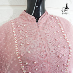 GAMIS OZIAS BROKAT 09714 LD 105 I Gamis Kondangan Simpel I Gamis Fashion Muslimah