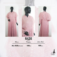 GAMIS OZIAS BROKAT 09714 LD 105 I Gamis Kondangan Simpel I Gamis Fashion Muslimah