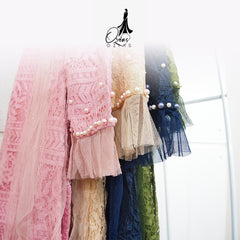 GAMIS OZIAS BROKAT IMPORT PREMIUM 09729 LD 105 I Gamis Muslimah Pesta I Dress Home