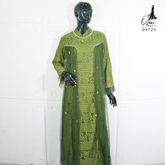 GAMIS OZIAS BROKAT IMPORT PREMIUM 09729 LD 105 I Gamis Muslimah Pesta I Dress Home