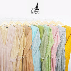 GAMIS OZIAS BROKAT LILY 09751 LD 105 I Gamis Kondangan Cantik I Fashion Remaja Muslimah Nyaman Panjang