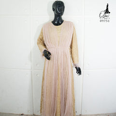 GAMIS OZIAS BROKAT LILY 09751 LD 105 I Gamis Kondangan Cantik I Fashion Remaja Muslimah Nyaman Panjang