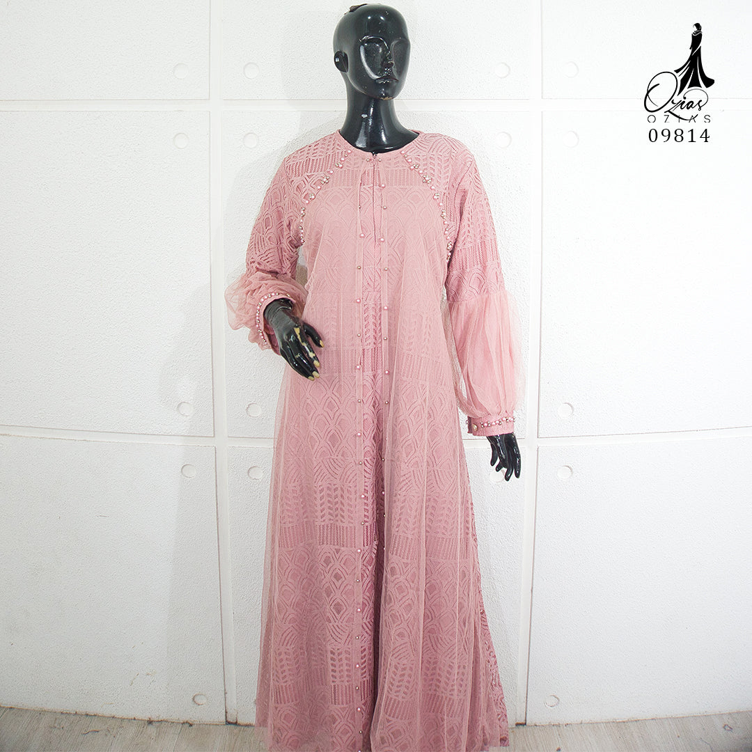 GAMIS OZIAS BROKAT BALIYA 09814 LD 105 I Gamis Fashion Kondangan I Busana Muslimah Busui Friendly Nyaman Santai