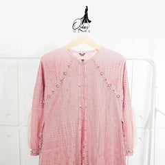 GAMIS OZIAS BROKAT BALIYA 09814 LD 105 I Gamis Fashion Kondangan I Busana Muslimah Busui Friendly Nyaman Santai