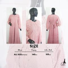 GAMIS OZIAS BROKAT BALIYA 09814 LD 105 I Gamis Fashion Kondangan I Busana Muslimah Busui Friendly Nyaman Santai