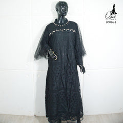 GAMIS OZIAS BROKAT BALIYA 09864 LD 105 I Gamis Kondangan Cantik I Gamis Simpel Wanita Nyaman Muslim