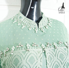 GAMIS OZIAS BROKAT BALIYA 09864 LD 105 I Gamis Kondangan Cantik I Gamis Simpel Wanita Nyaman Muslim