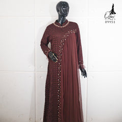 GAMIS OZIAS BROKAT INAYA FIMELA 09951 LD 105 I Gamis Kondangan Wanita I Gamis Fashion Casual