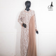 GAMIS OZIAS BROKAT INAYA TEREZA 10023 LD 105 I Gamis Kondangan Cantik I Gamis Casual Muslimah