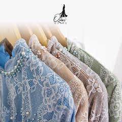 GAMIS OZIAS BROKAT INAYA TEREZA 10023 LD 105 I Gamis Kondangan Cantik I Gamis Casual Muslimah