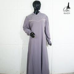 GAMIS OZIKO SIFON CERUTY POLOS 06429 LD 105 I Gamis Super Simpel I Fashion Muslimah Wanita Panjang Nyaman Santaic