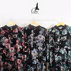 GAMIS OZIAS BROKAT RAYON 01525 LD 105 I Gamis Kondangan Simpel I Gamis Pesta Muslimah Nyaman Santai Mewah