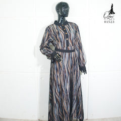 GAMIS OZIAS BROKAT RAYON 01523 LD 105 I Gamis Kondangan Simpel I Gamis Busui Friendly Nyaman Muslim Panjang
