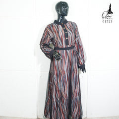 GAMIS OZIAS BROKAT RAYON 01523 LD 105 I Gamis Kondangan Simpel I Gamis Busui Friendly Nyaman Muslim Panjang