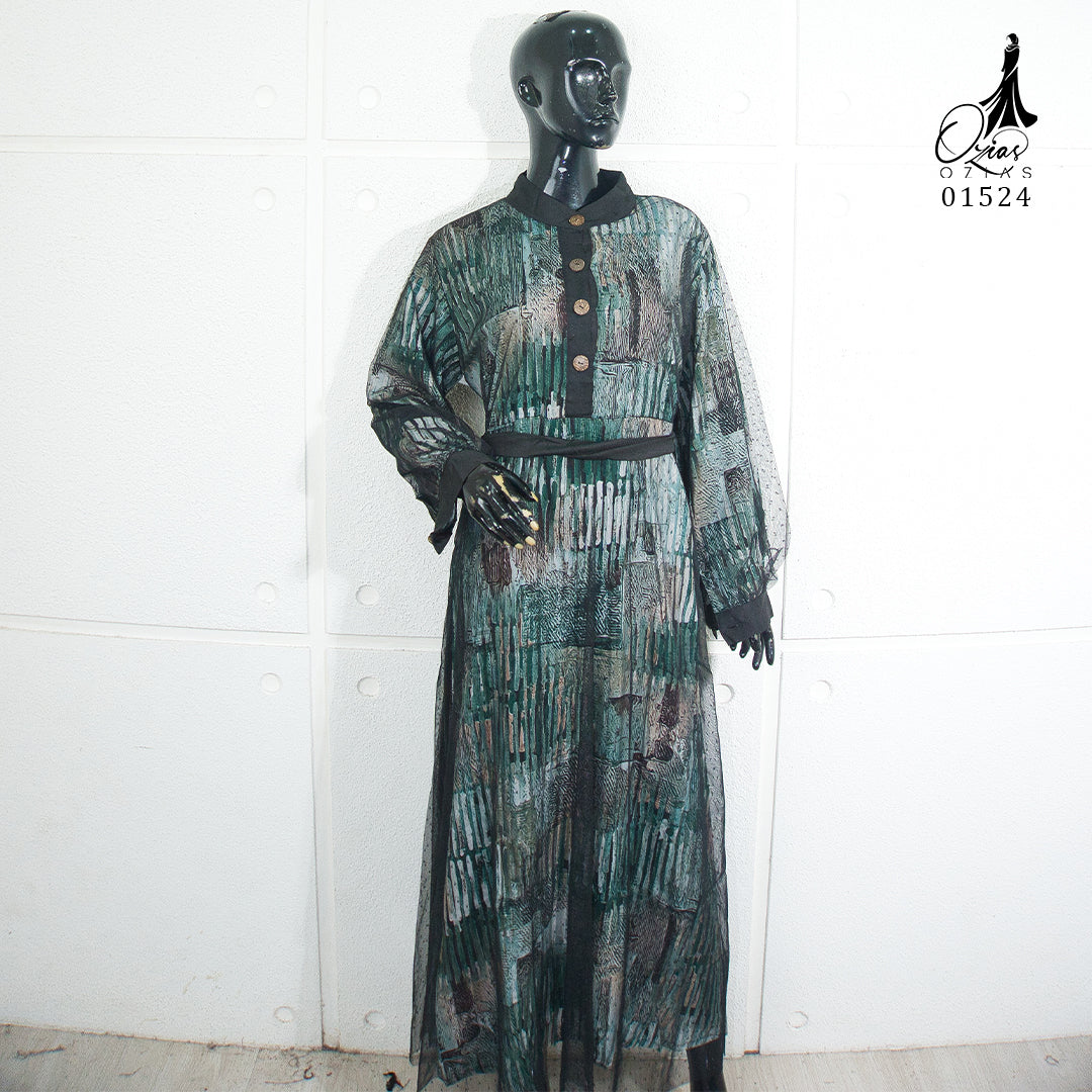 GAMIS OZIAS VISCOSE 01524 LD 105 I Gamis Pesta Simpel I Gamis Fashion Muslimah  Nyaman Panjang
