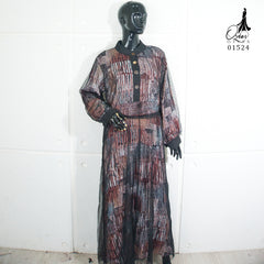 GAMIS OZIAS VISCOSE 01524 LD 105 I Gamis Pesta Simpel I Gamis Fashion Muslimah  Nyaman Panjang