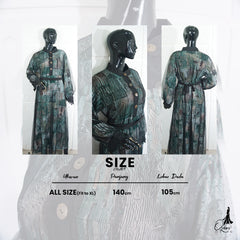 GAMIS OZIAS VISCOSE 01524 LD 105 I Gamis Pesta Simpel I Gamis Fashion Muslimah  Nyaman Panjang