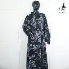 GAMIS OZIAS BROKAT RAYON 01525 LD 105 I Gamis Kondangan Simpel I Gamis Pesta Muslimah Nyaman Santai Mewah