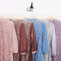 GAMIS OZIAS TILE 07251 LD 105 I Gamis Kondangan Wanita I Gamis Fashion Casual