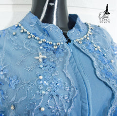 GAMIS OZIAS TILE 07274 LD 105 I Gamis Kondangan Wanita I Gamis Fashion Casual