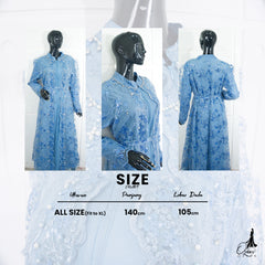 GAMIS OZIAS TILE 07274 LD 105 I Gamis Kondangan Wanita I Gamis Fashion Casual