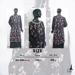 GAMIS OZIAS TILE 07281 LD 105 I Gamis Kondangan Wanita I Gamis Fashion Casual
