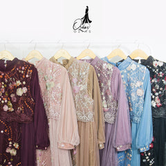 GAMIS OZIAS TILE 07285 LD 105 I Gamis Kondangan Wanita I Gamis Fashion Casual