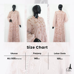 GAMIS OZIAS TILE SPANGLE 07307 LD 105 120 I Gamis Kondangan Wanita I Gamis Fashion Casual 2XL